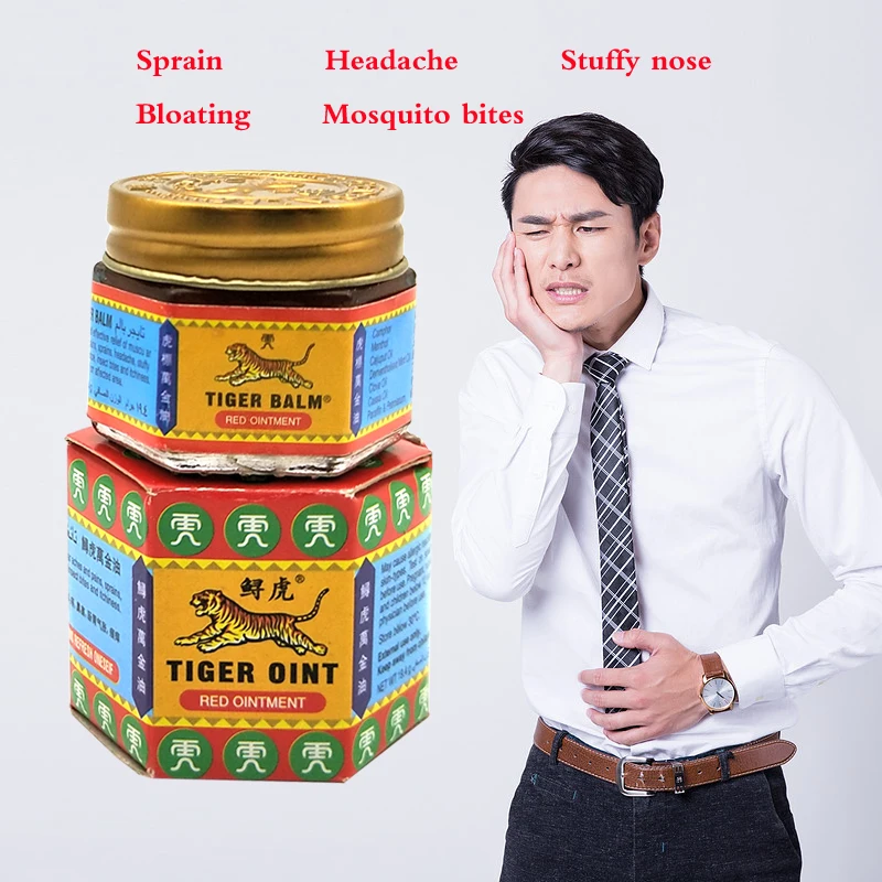Red White Tiger Balm Ointment For Headache Toothache Stomachache Painkiller Muscle Relieving Balm Dizziness Essential Balm
Red White Tiger Balm Ointment For Headache Toothache Stomachache Painkiller Muscle Relieving Balm Dizziness Essential Balm