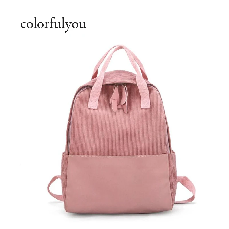 2019 Fashion Trend Casual women Backpack Corduroy School Bag for Teenage Girls Travel Bag Big Space Student Book Bag 4colors
2019 Fashion Trend Casual women Backpack Corduroy School Bag for Teenage Girls Travel Bag Big Space Student Book Bag 4colors