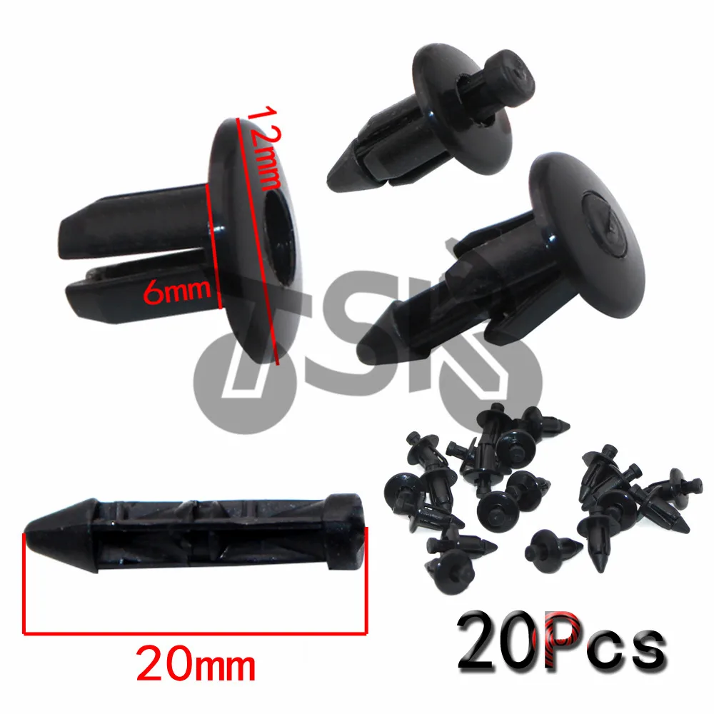 For Honda Yamaha Suzuki Kawasaki ATV Motorcycle Accessories Fairing Trim Panel Nylon expansion screw 20pcs 6mm Black
For Honda Yamaha Suzuki Kawasaki ATV Motorcycle Accessories Fairing Trim Panel Nylon expansion screw 20pcs 6mm Black
