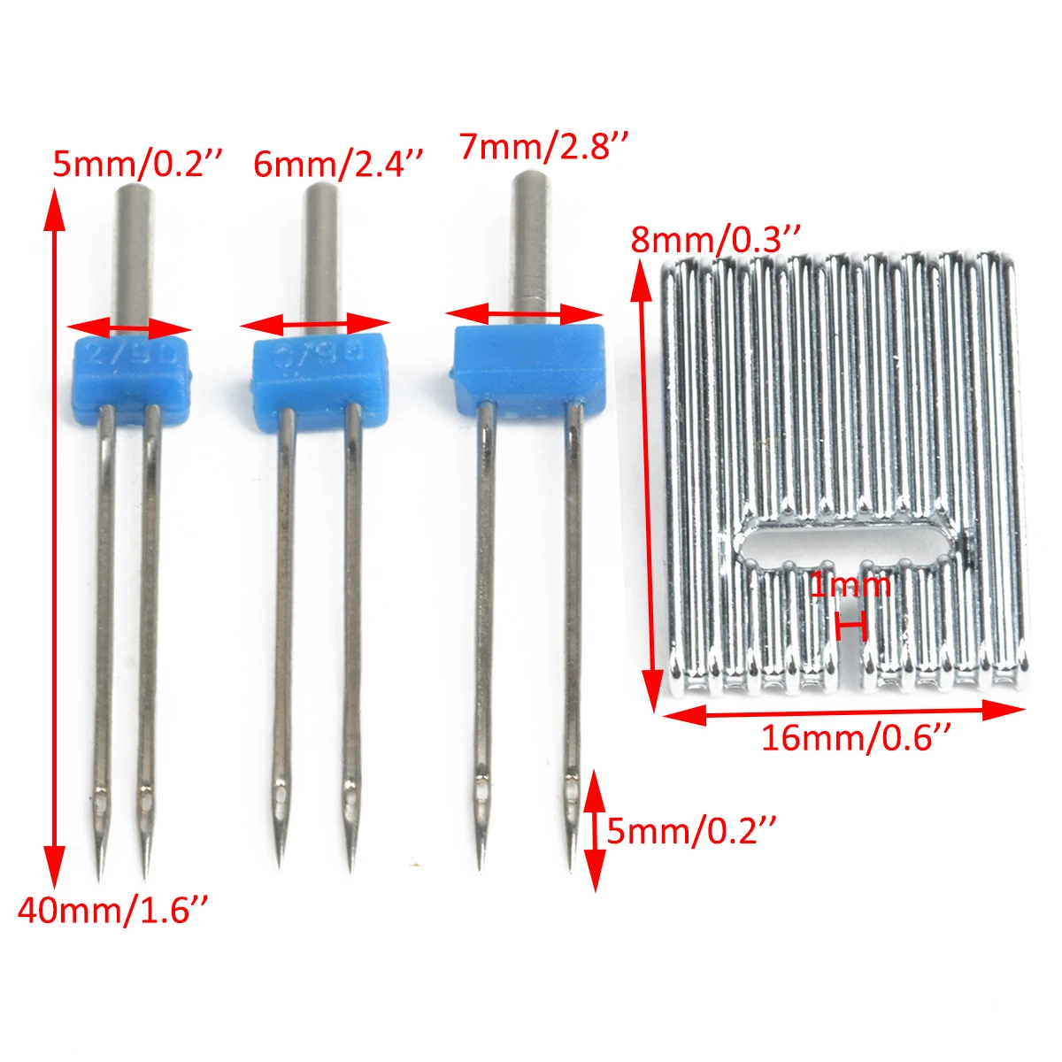 3pcs/set Double Twin Needles Embroidery Sewing Presser Foot for Sewing Machine Size 2/90 3/90 4/90 Multi-function Fittings
3pcs/set Double Twin Needles Embroidery Sewing Presser Foot for Sewing Machine Size 2/90 3/90 4/90 Multi-function Fittings