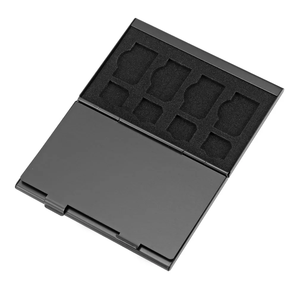 Universal 21 in 1 Aluminum Portable SIM Micro Pin SIM Card Nano Memory Card Storage Box Case Protector Holder Black
Universal 21 in 1 Aluminum Portable SIM Micro Pin SIM Card Nano Memory Card Storage Box Case Protector Holder Black