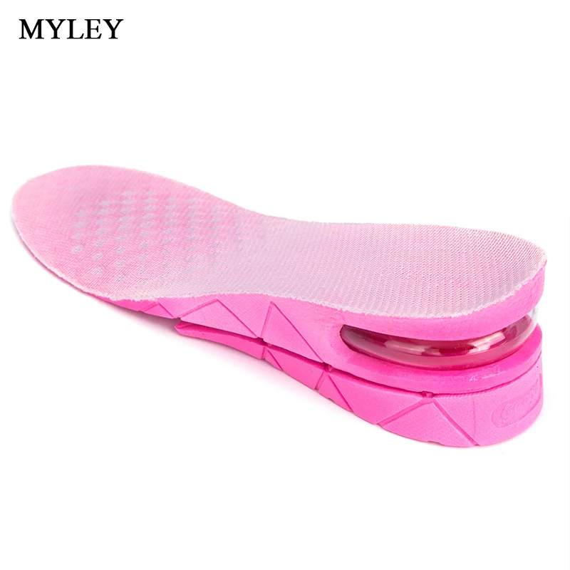 MYLEY 3-5 CM 3-Layer Sport Insole Black Pink Breathable 1 Pair Increase Height Lift Soft PVC Shoe Pad Air Cushion Heel Insert
MYLEY 3-5 CM 3-Layer Sport Insole Black Pink Breathable 1 Pair Increase Height Lift Soft PVC Shoe Pad Air Cushion Heel Insert