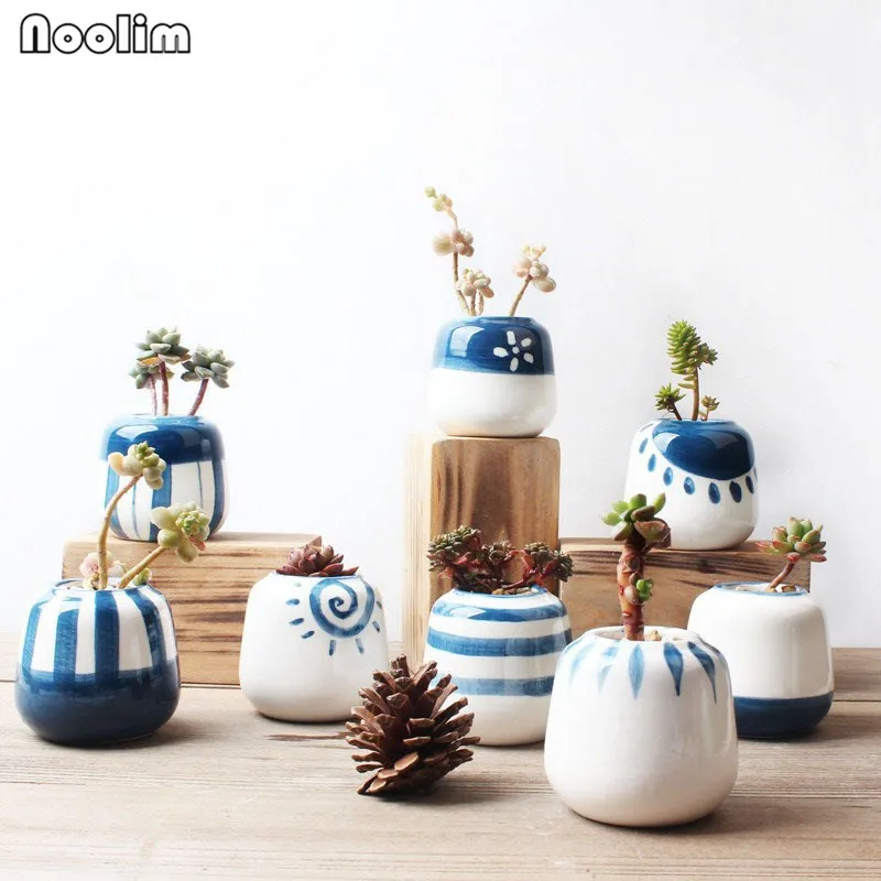 NOOLIM 8pcs/set Original Design Mini Ceramic Succulent Plant Pot Handmade Porcelain Planter Home Decor Flower Pot Bonsai Planter
NOOLIM 8pcs/set Original Design Mini Ceramic Succulent Plant Pot Handmade Porcelain Planter Home Decor Flower Pot Bonsai Planter