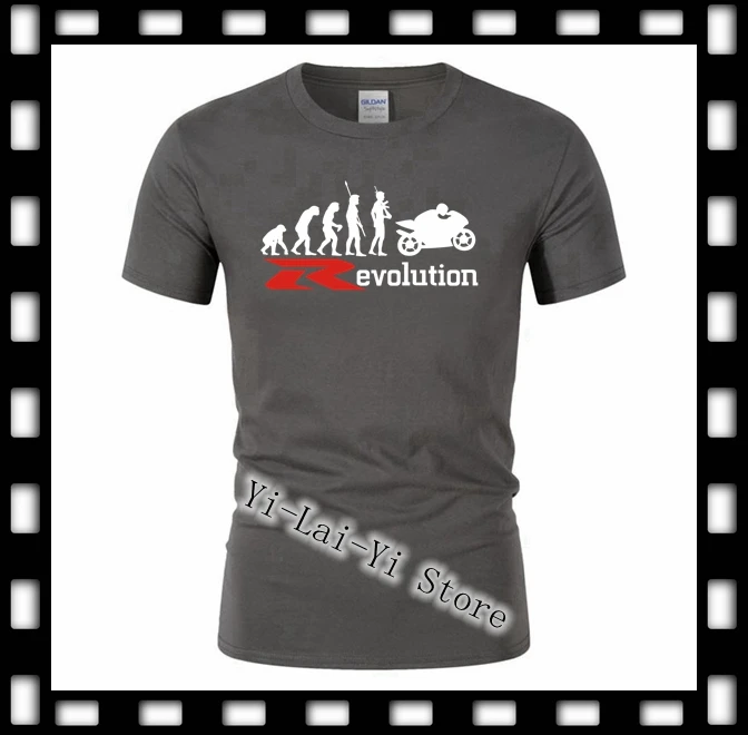 

R Evolution Motorcycle Motorsport Team Logo 15 Color T-shirt Men Short Sleeve Custom T shirts VFR 750 800 V4 Men's T shirt