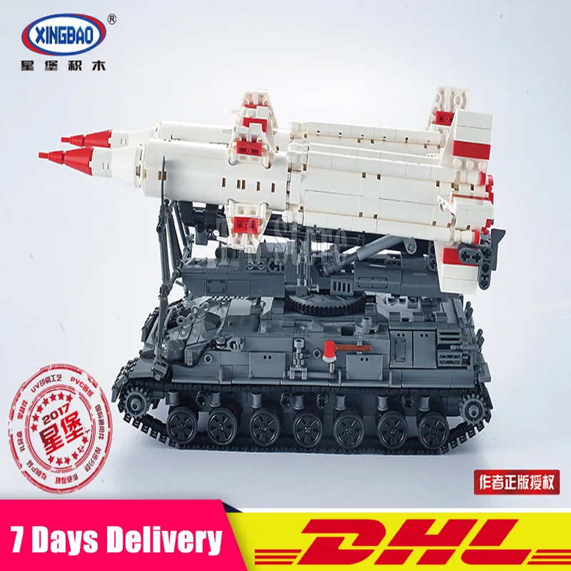 DHL Xingbao 06007 Military Series The SA-4 Ganef Set Building Blocks Bricks Model Toys Compatible Legoinglys
DHL Xingbao 06007 Military Series The SA-4 Ganef Set Building Blocks Bricks Model Toys Compatible Legoinglys