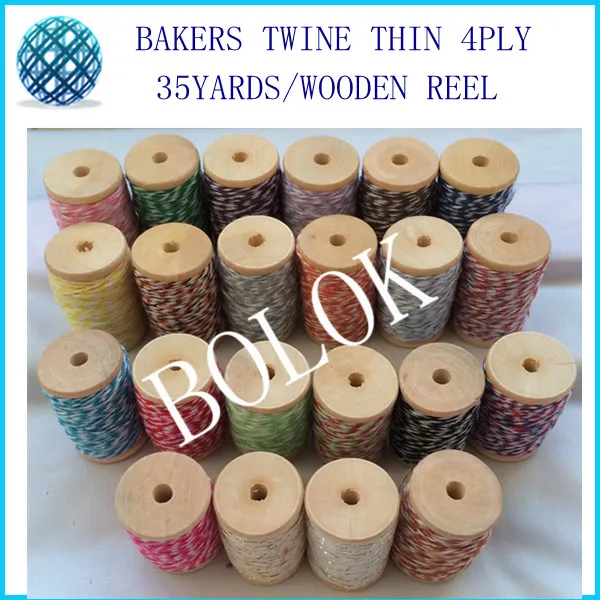 3pcs/lot Bakers twine 4 ply (35Yards/wooden spool) twisted cotton twine cotton string used in party, wedding, christmas
3pcs/lot Bakers twine 4 ply (35Yards/wooden spool) twisted cotton twine cotton string used in party, wedding, christmas