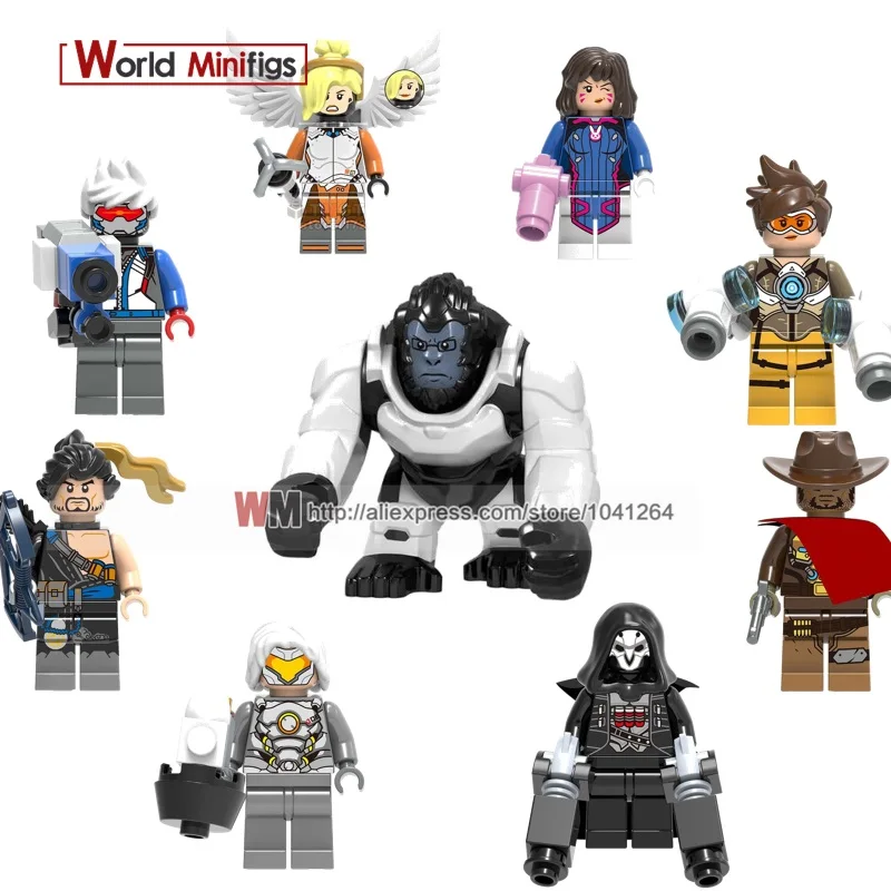 Single Sale Game Team Leader Winston D.va Reinhardt Wilhelm Jesse Mccree Reaper Soldier 76 Building Blocks Children Toys
Single Sale Game Team Leader Winston D.va Reinhardt Wilhelm Jesse Mccree Reaper Soldier 76 Building Blocks Children Toys