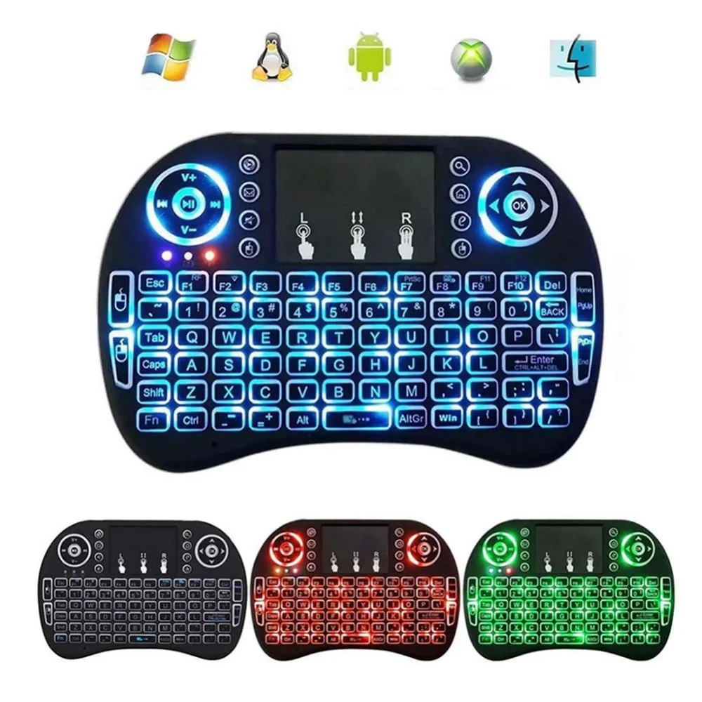 

Mini Wireless 2.4Ghz Keyboard Backlit,Three Light Switch Perfect for Raspberry Pi PC / Android bd #289573