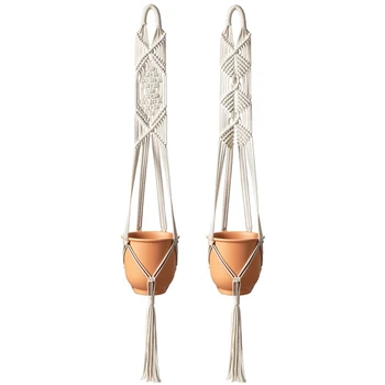 Plant Hanger Hanging Seeder Wall Art Bohemian Flower Pot Net Bag Home Decoration 41 Inches,2 Sets
Plant Hanger Hanging Seeder Wall Art Bohemian Flower Pot Net Bag Home Decoration 41 Inches,2 Sets