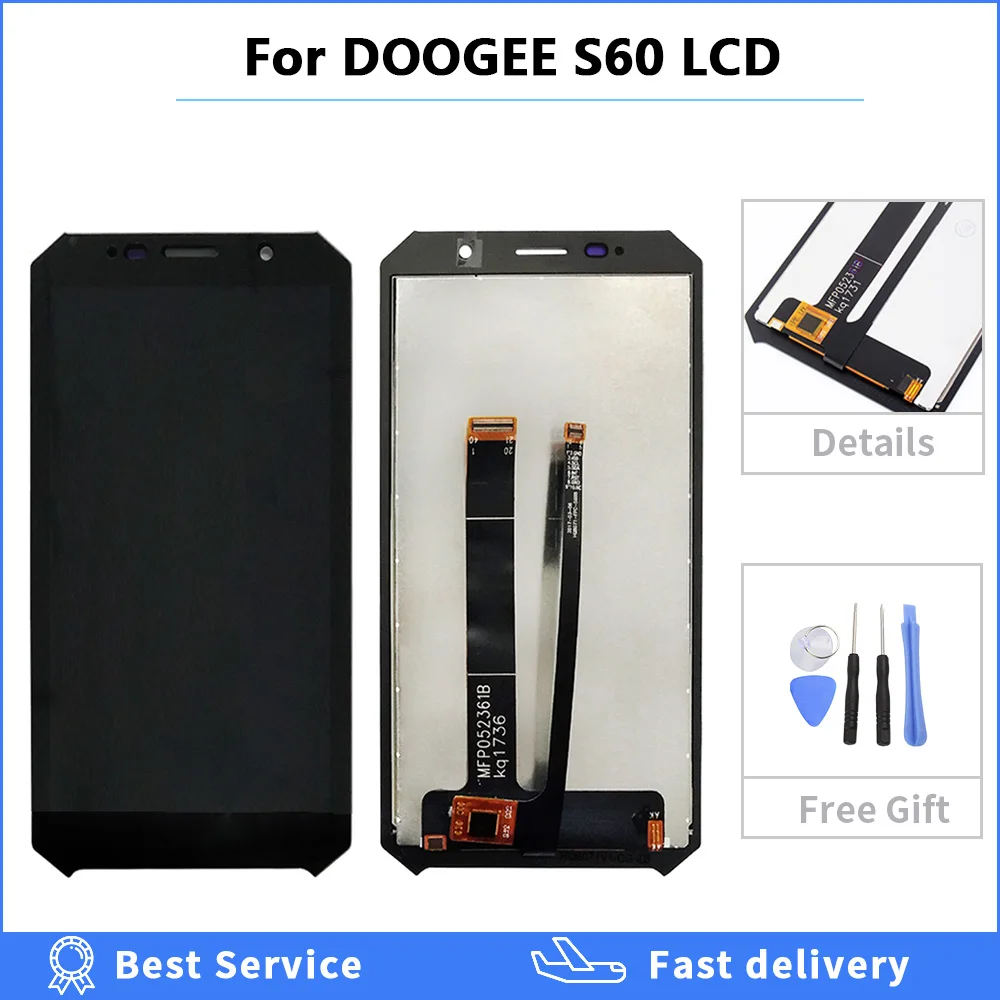 For 5.2 inch Doogee S60 S60 Lite LCD Display+Touch Screen 100% Tested Screen Digitizer Assembly Replacement lcd with tools
For 5.2 inch Doogee S60 S60 Lite LCD Display+Touch Screen 100% Tested Screen Digitizer Assembly Replacement lcd with tools