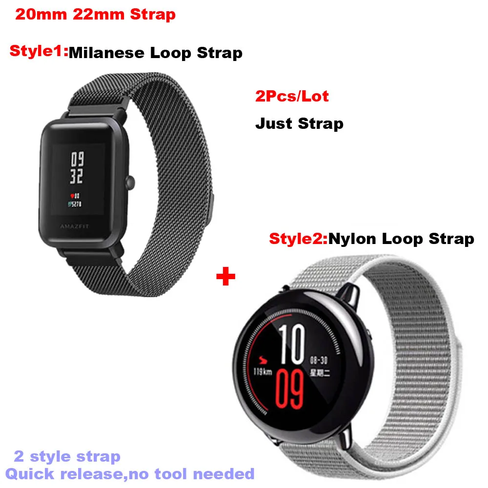 Amazfit Smart Watch Band 20/22mm Strap for Huami Amazfit Pace Stratos 2 Bip Lite Bracelet Band for Samsung Gear S2 S3 S4 Correa
Amazfit Smart Watch Band 20/22mm Strap for Huami Amazfit Pace Stratos 2 Bip Lite Bracelet Band for Samsung Gear S2 S3 S4 Correa