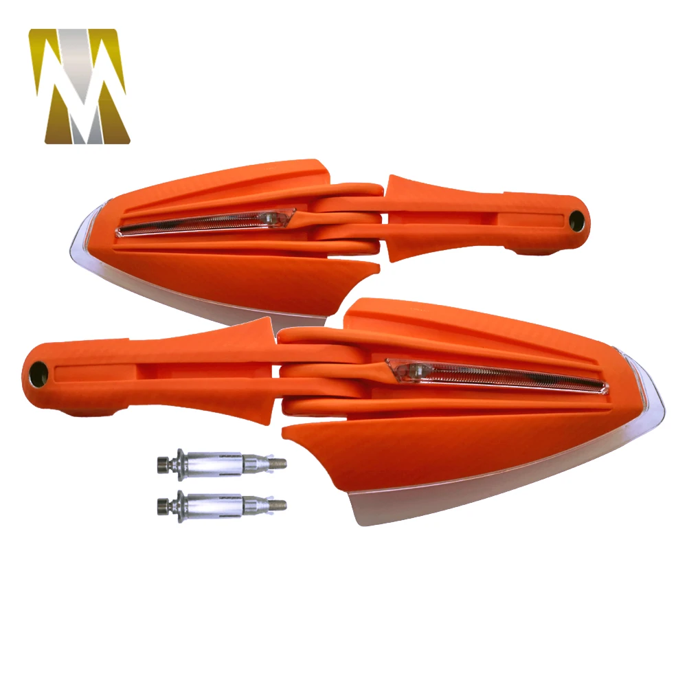 2 PCS Universal Motorcycle Orange Handguard Motocross Hand Guards Combination Handle Protector With LED Turn Signals Lights
2 PCS Universal Motorcycle Orange Handguard Motocross Hand Guards Combination Handle Protector With LED Turn Signals Lights