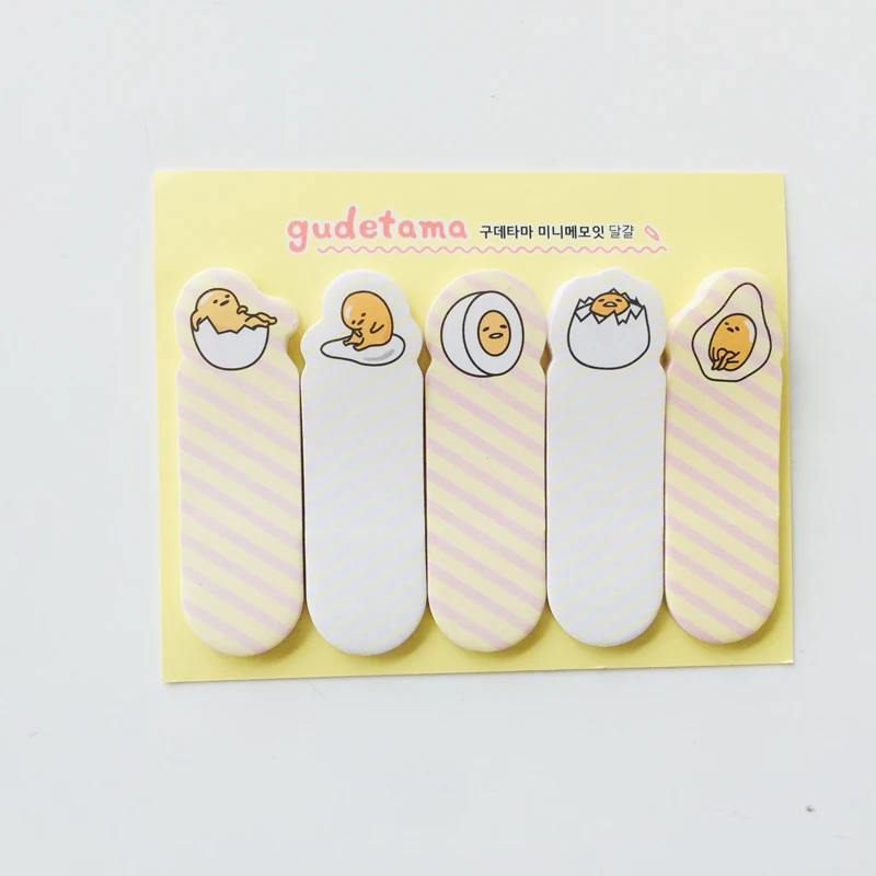 1pack Cute Gudetama Lazy Egg Self-Adhesive Memo Pad Sticky Notes Bookmark School Office Supplies
1pack Cute Gudetama Lazy Egg Self-Adhesive Memo Pad Sticky Notes Bookmark School Office Supplies