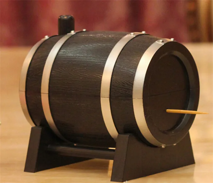 1PC Oak Wine Barrel Type Automatic Toothpick Holder Press Bucket Dispenser Tooth Pick Cotton Swab Case box OK 0336
1PC Oak Wine Barrel Type Automatic Toothpick Holder Press Bucket Dispenser Tooth Pick Cotton Swab Case box OK 0336