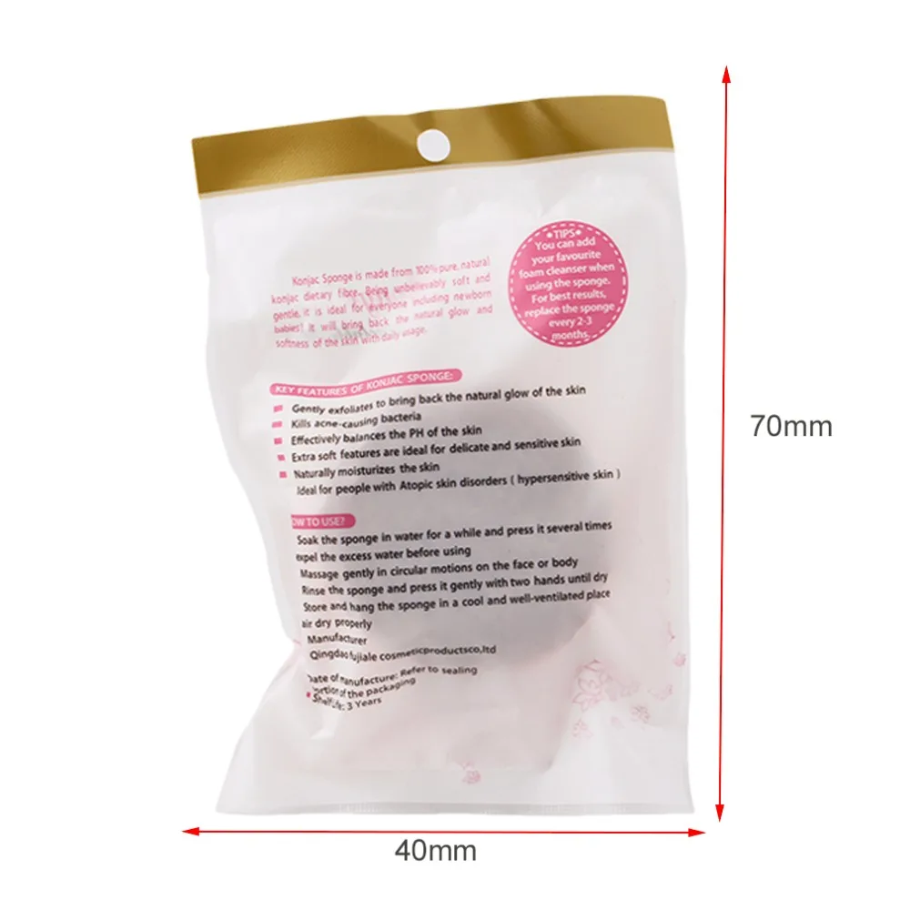 5 Cores Natural Konjac Esponja Cuidados Faciais Esponja de Limpeza Esponja Cosmética Clareamento Limpeza Profunda Esponja Esponja Puff