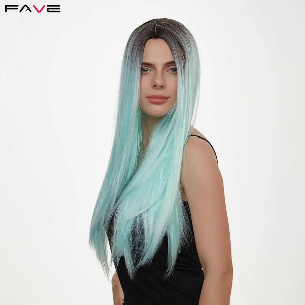 FAVE Straight Long Wigs For Women Black Green Pink 99J Ombre Color Cosplay Or Party High Temperature Fiber Synthetic wigs
FAVE Straight Long Wigs For Women Black Green Pink 99J Ombre Color Cosplay Or Party High Temperature Fiber Synthetic wigs
