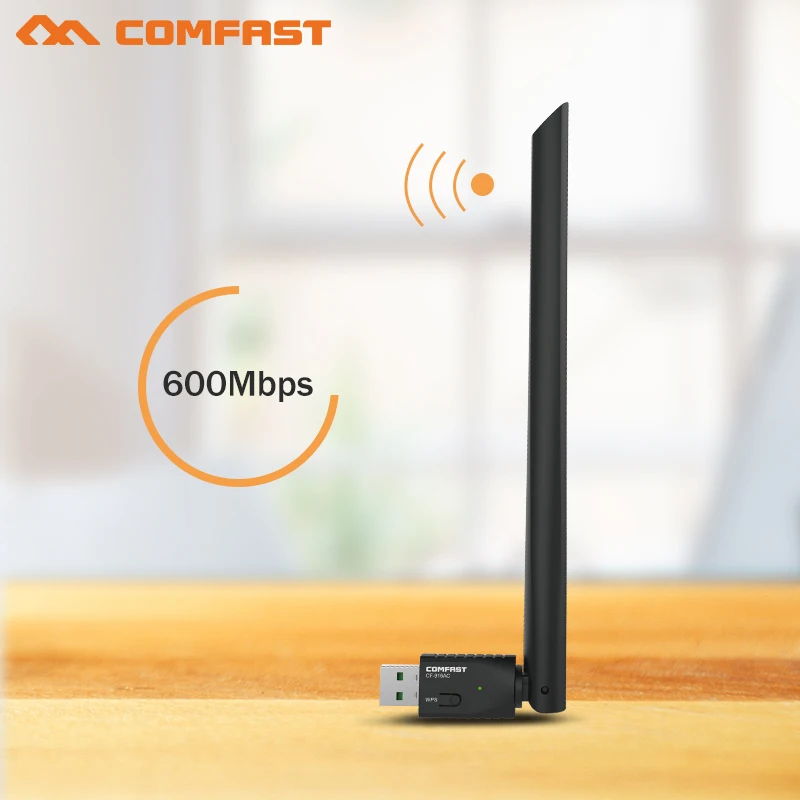 

comfast 2.4G/5.8G 600Mbps USB WIFI adapter 5Ghz 802.11ac adapter wifi Comfast Wi-fi Network LAN Card Adaptor with wifi antenna
