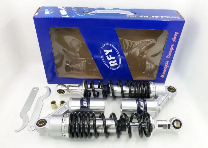 Universal 12.5 "320mm Motorcycle Air Shock Absorber Rear For B400SF CB400SF VTEC CB400SS, CL400, CB1000SF CB1100 Yamaha XJR400
Universal 12.5 "320mm Motorcycle Air Shock Absorber Rear For B400SF CB400SF VTEC CB400SS, CL400, CB1000SF CB1100 Yamaha XJR400