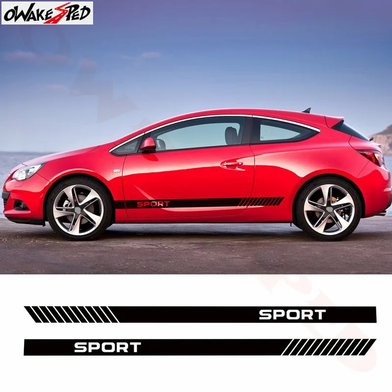 Racing Styling Car Side Skirt Stripes Decal Sport Graphics Auto Body Door Vinyl Sticker For Opel Astra 2011-2014
Racing Styling Car Side Skirt Stripes Decal Sport Graphics Auto Body Door Vinyl Sticker For Opel Astra 2011-2014