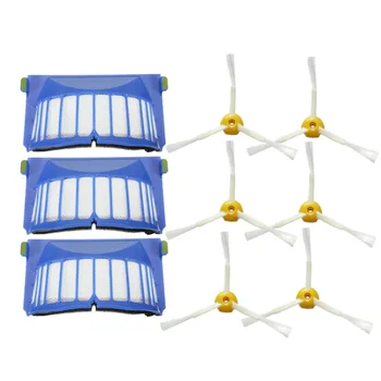 9pcs Replacement Vacuum Part 3 Filter + 6 Side Brush for iRobot Roomba 600 Series 620 630 660 Vacuum Cleaner
9pcs Replacement Vacuum Part 3 Filter + 6 Side Brush for iRobot Roomba 600 Series 620 630 660 Vacuum Cleaner