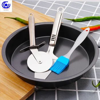 6-9inch DIY Pizza Baking Tool Set Non-stick Over Western Cake Food Tools include 1 Plate Hob Shovel Silicone Oil Brush
6-9inch DIY Pizza Baking Tool Set Non-stick Over Western Cake Food Tools include 1 Plate Hob Shovel Silicone Oil Brush