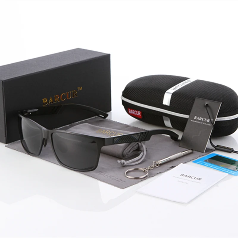 BARCUR High Quality Designer Polarized Sunglasses Men BARCUR High Quality Designer Polarized Sunglasses Men