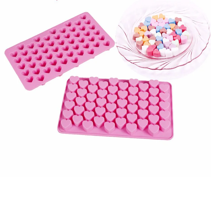 55 Holes Non-stick Love Heart Shaped Silicone Jelly Cake Fondant Chocolate Mold Ice Cube Tray Mould Kitchen Baking Tools Gadgets
55 Holes Non-stick Love Heart Shaped Silicone Jelly Cake Fondant Chocolate Mold Ice Cube Tray Mould Kitchen Baking Tools Gadgets