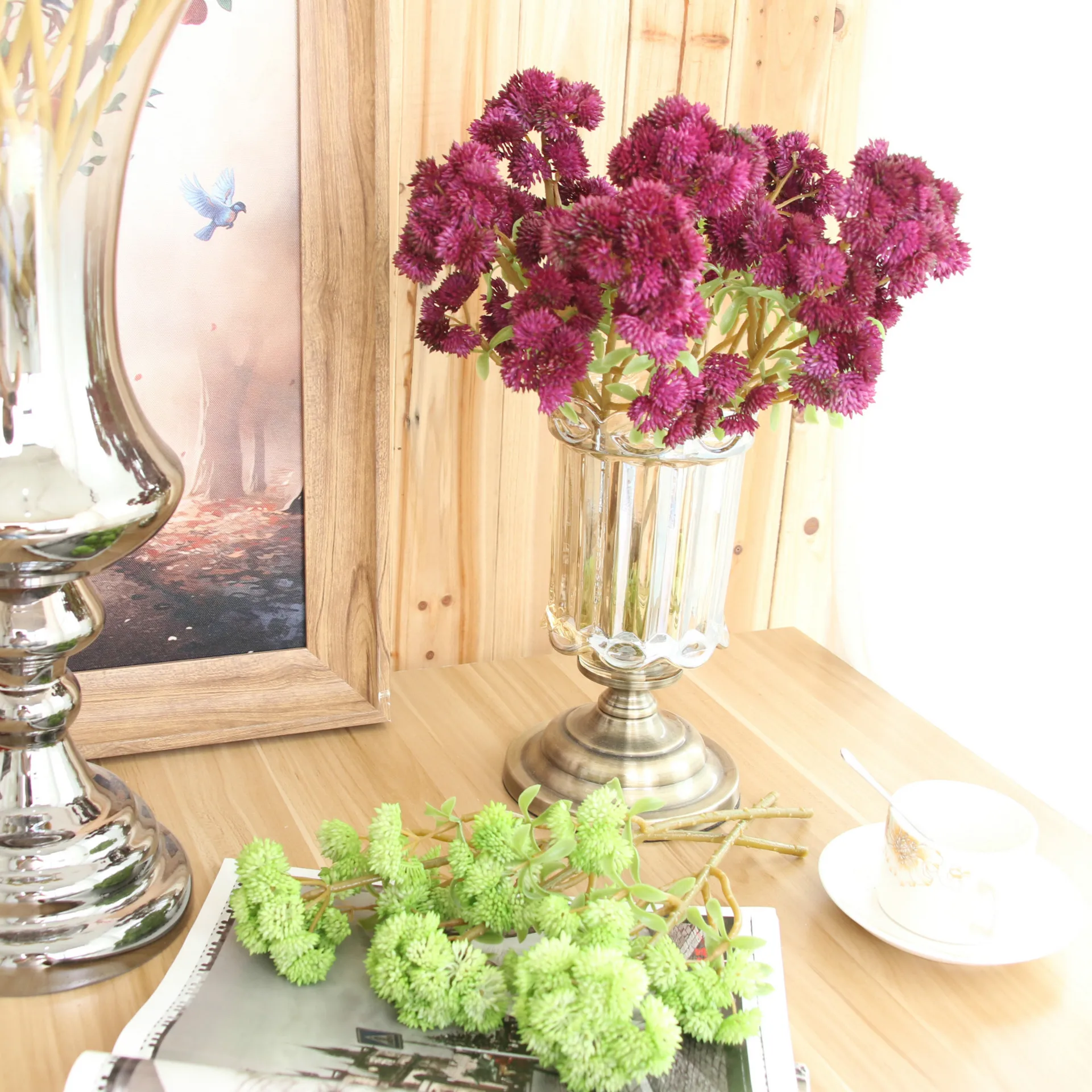 5 pcs/lot Artificial plastic 6 heads succulents Cauliflower soft gum fine fruit plant bouquet with home decoration fake plants
5 pcs/lot Artificial plastic 6 heads succulents Cauliflower soft gum fine fruit plant bouquet with home decoration fake plants