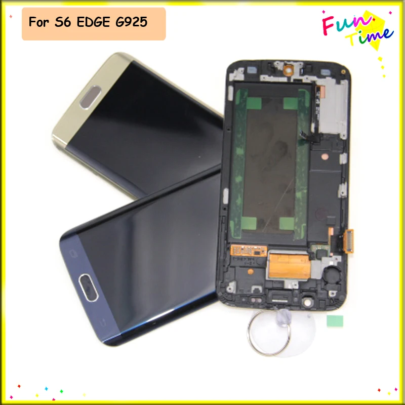 Display Super AMOLED for SAMSUNG Galaxy s6 edge LCD + Frame G925 G925F G925I Touch Screen Digitizer Replacement
Display Super AMOLED for SAMSUNG Galaxy s6 edge LCD + Frame G925 G925F G925I Touch Screen Digitizer Replacement