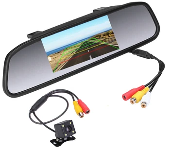 CCD HD Waterproof Parking Monitors System, 4 LED Night Vision Car Rear View Camera + Car Rearview Mirror Monitor
CCD HD Waterproof Parking Monitors System, 4 LED Night Vision Car Rear View Camera + Car Rearview Mirror Monitor