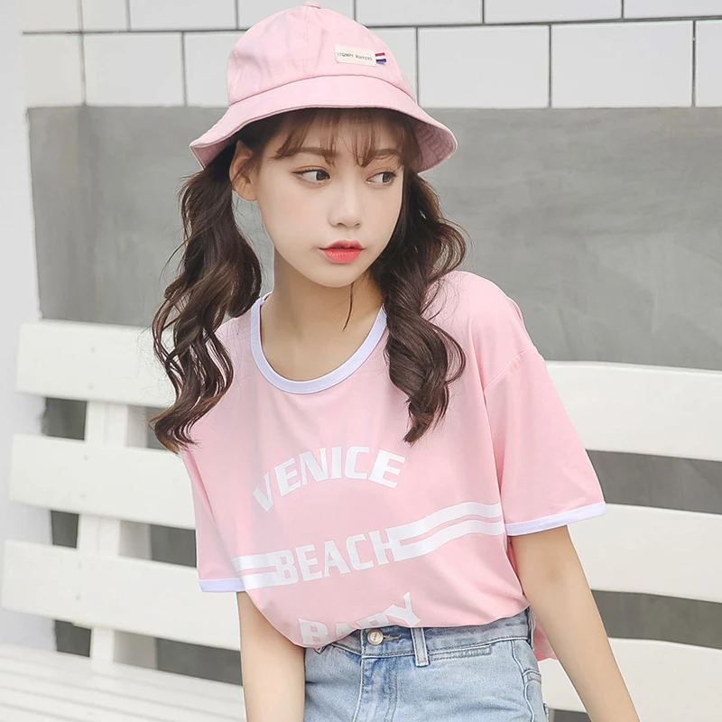 Women's T-shirts Japan Harajuku Ladies Ulzzang Letter Printed Round Neck T-shirt Female Korean Kawaii Tops For Women Clothes
Women's T-shirts Japan Harajuku Ladies Ulzzang Letter Printed Round Neck T-shirt Female Korean Kawaii Tops For Women Clothes
