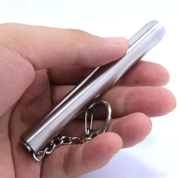 Mini XP-E 300lm 1-Mode White Super Mini Stainless steel Bright Flashlight - Silver 1 x 10440 / 1*AAA Battery
Mini XP-E 300lm 1-Mode White Super Mini Stainless steel Bright Flashlight - Silver 1 x 10440 / 1*AAA Battery