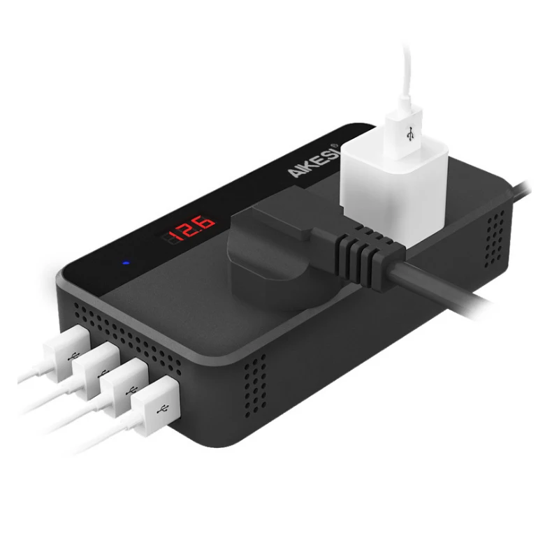 Car Inverter 12V/24V To 110V/ 220V 200W Home Power Converter Multifunction Socket Car/ Truck Charger With Cigarette Lighter
Car Inverter 12V/24V To 110V/ 220V 200W Home Power Converter Multifunction Socket Car/ Truck Charger With Cigarette Lighter
