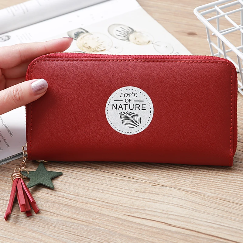 2019 Fashion PU Leather Long Woman's Wallet Zipper Coin Bag Red Black Pink Phone Purses Leisure Lady Cards Holder Wallet Women
2019 Fashion PU Leather Long Woman's Wallet Zipper Coin Bag Red Black Pink Phone Purses Leisure Lady Cards Holder Wallet Women