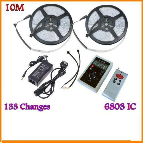 3sets/lot 10M 5050 RGB Dream Color Magic 6803 IC LED Strip Light 133 Change RF Remote and 12V6A 72W Power US/EU/UK/AU
3sets/lot 10M 5050 RGB Dream Color Magic 6803 IC LED Strip Light 133 Change RF Remote and 12V6A 72W Power US/EU/UK/AU