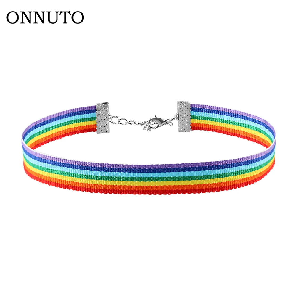 Men Women Gay Pride Choker Necklace Gay and Lesbian Pride Lace Chocker Ribbon Collar with Pendant Jewelry
Men Women Gay Pride Choker Necklace Gay and Lesbian Pride Lace Chocker Ribbon Collar with Pendant Jewelry