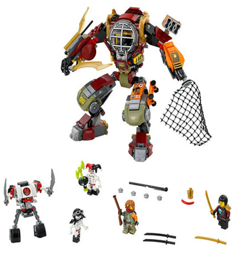 454pcs Ninja Salvage M.E.C. Building Kit Ronin Krazi Frakjaw Model Blocks Sets Ninja figure Bricks Toys for kids Holiday gifts
454pcs Ninja Salvage M.E.C. Building Kit Ronin Krazi Frakjaw Model Blocks Sets Ninja figure Bricks Toys for kids Holiday gifts