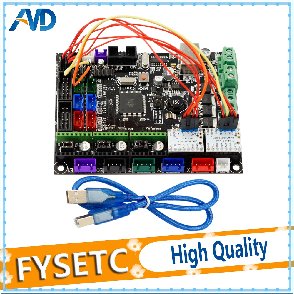 Controller Board Gen-L V1.0 Integrated Mainboard Suitable Ramps1.4/Mega2560 R3 Gen l v1.0 With 2 pcs TMC2130 V1.1 SPI
Controller Board Gen-L V1.0 Integrated Mainboard Suitable Ramps1.4/Mega2560 R3 Gen l v1.0 With 2 pcs TMC2130 V1.1 SPI