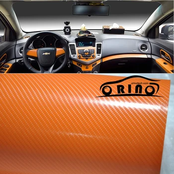 1.52*30m/Roll Orange 4D Carbon Fiber Vinyl For Car Wrap With Air Channels Carbonfiber Sticker Covers For Auto
1.52*30m/Roll Orange 4D Carbon Fiber Vinyl For Car Wrap With Air Channels Carbonfiber Sticker Covers For Auto