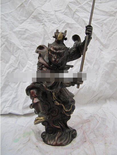 

classical bronze sculpture chinese folk Sun Wukong Monkey King statue decoration bronze factory outlets
