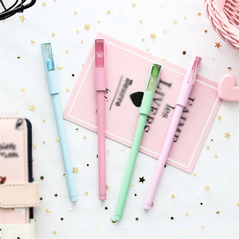 New 1PC Creative Hourglass Sand Clock Gel Pen 0.5mm Ball Point Black School Supplies Stationery Exam Spare Pens Writing Supplies
New 1PC Creative Hourglass Sand Clock Gel Pen 0.5mm Ball Point Black School Supplies Stationery Exam Spare Pens Writing Supplies