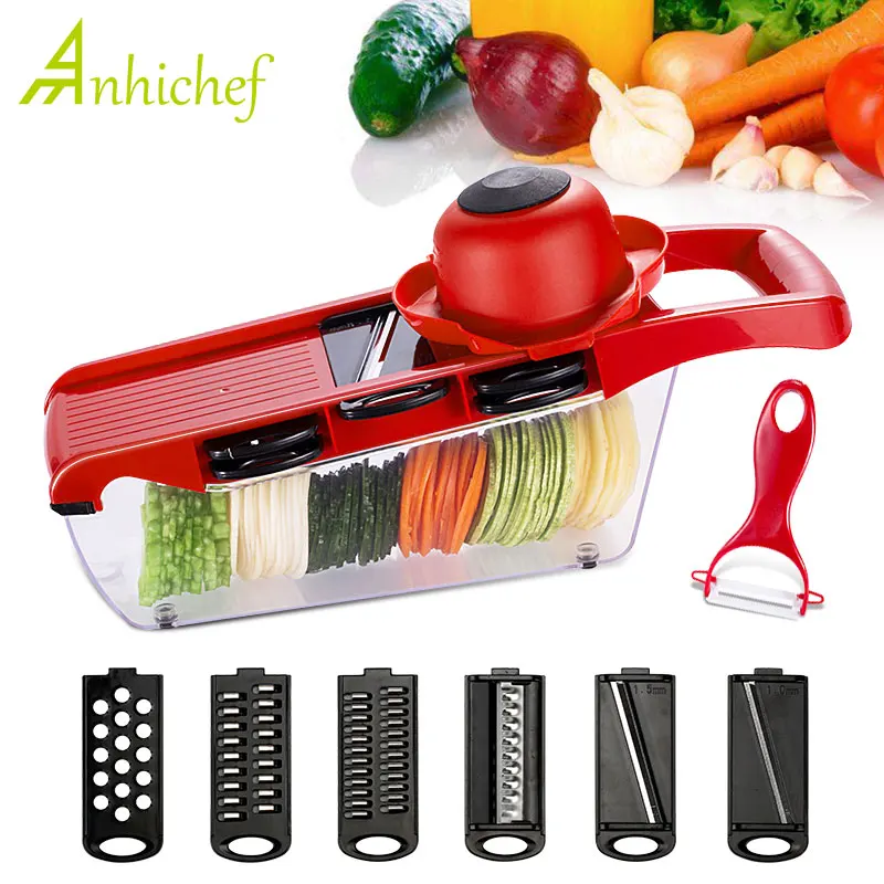 Vegetable Cutter with Steel Blade Mandoline Slicer Carrot Cheese Grater Potato Peeler vegetable slicer Kitchen Accessories
Vegetable Cutter with Steel Blade Mandoline Slicer Carrot Cheese Grater Potato Peeler vegetable slicer Kitchen Accessories