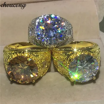 choucong Luxury Male Vintage ring Big 10ct AAAAA zircon stone Yellow Gold Filled Party Wedding Band rings For men Finger Jewelry
choucong Luxury Male Vintage ring Big 10ct AAAAA zircon stone Yellow Gold Filled Party Wedding Band rings For men Finger Jewelry