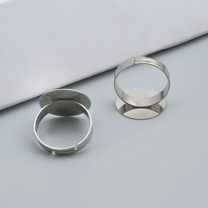 10Pcs Adjustable Blank Ring Base Fit Dia 12 18 mm Glass Cabochons Cameo Settings Tray Diy Jewelry Making Ring
10Pcs Adjustable Blank Ring Base Fit Dia 12 18 mm Glass Cabochons Cameo Settings Tray Diy Jewelry Making Ring
