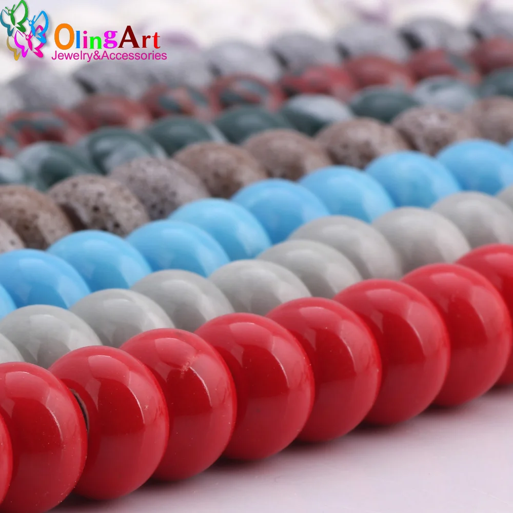 OlingArt 13x8mm 12Pcs/lot Mix Color Ceramics Charm Beads For Big Hole 5MM DIY European Bracelet Necklaces Jewelry making
OlingArt 13x8mm 12Pcs/lot Mix Color Ceramics Charm Beads For Big Hole 5MM DIY European Bracelet Necklaces Jewelry making
