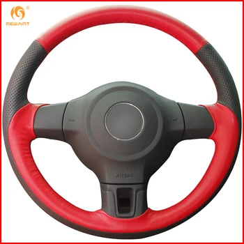 MEWANT Black Red Genuine Leather Car Steering Wheel Cover for Volkswagen Golf 6 Mk6 VW Polo MK5 2010-2013 Interior Accessories
MEWANT Black Red Genuine Leather Car Steering Wheel Cover for Volkswagen Golf 6 Mk6 VW Polo MK5 2010-2013 Interior Accessories