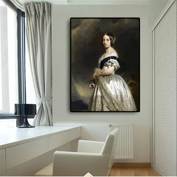 Big size Young Queen Victoria Portrait Oil Painting on Canvas Posters and Prints Scandinavian Wall Art Picture for Living Room
Big size Young Queen Victoria Portrait Oil Painting on Canvas Posters and Prints Scandinavian Wall Art Picture for Living Room