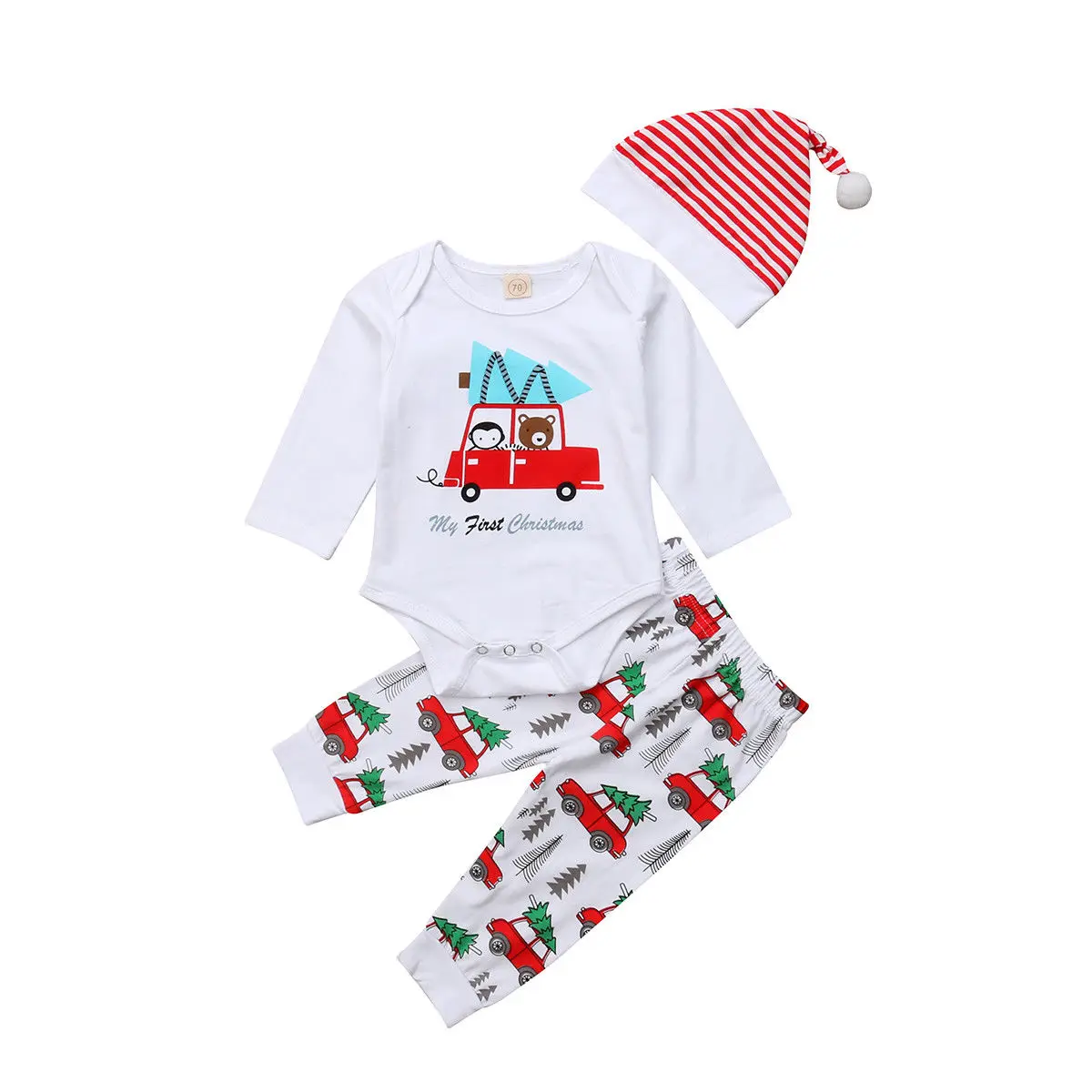3Pcs Newborn Kids Baby Boy Girl Clothing Set Christmas Baby Long Sleeve Romper Car Print Pants Hat Xmas Baby Outfits DNOV
3Pcs Newborn Kids Baby Boy Girl Clothing Set Christmas Baby Long Sleeve Romper Car Print Pants Hat Xmas Baby Outfits DNOV