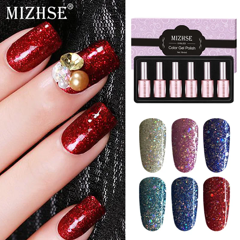 MIZHSE Color Gel Lacquer Soak off Long-lasting Gel Paint Super Shiny Sequins Gel Nail Polish Diamond UV Lamp Gel Lacquer 
MIZHSE Color Gel Lacquer Soak off Long-lasting Gel Paint Super Shiny Sequins Gel Nail Polish Diamond UV Lamp Gel Lacquer