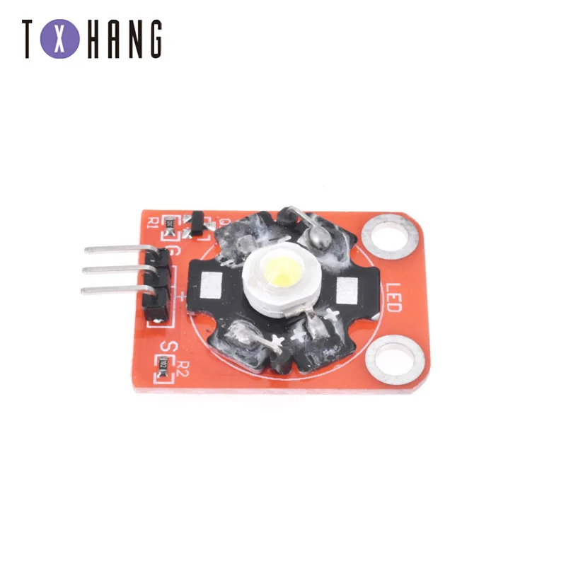 

1PCS 3W High-Power KEYES LED Module with PCB Chassis for Arduino STM32 AVR